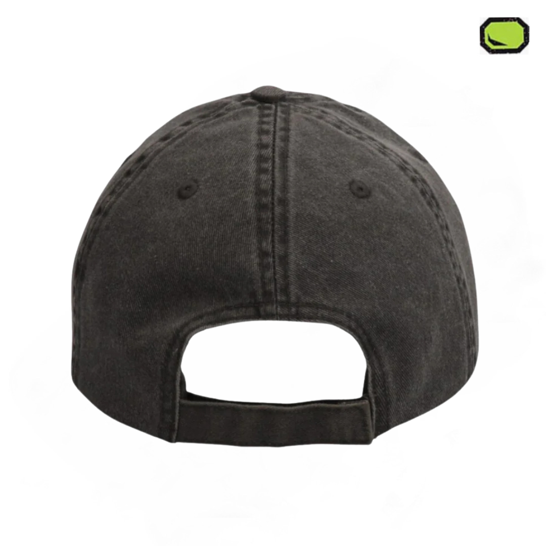 Gorra Jurassic Park Logo Clásico Amarillo Tipo Deslavada