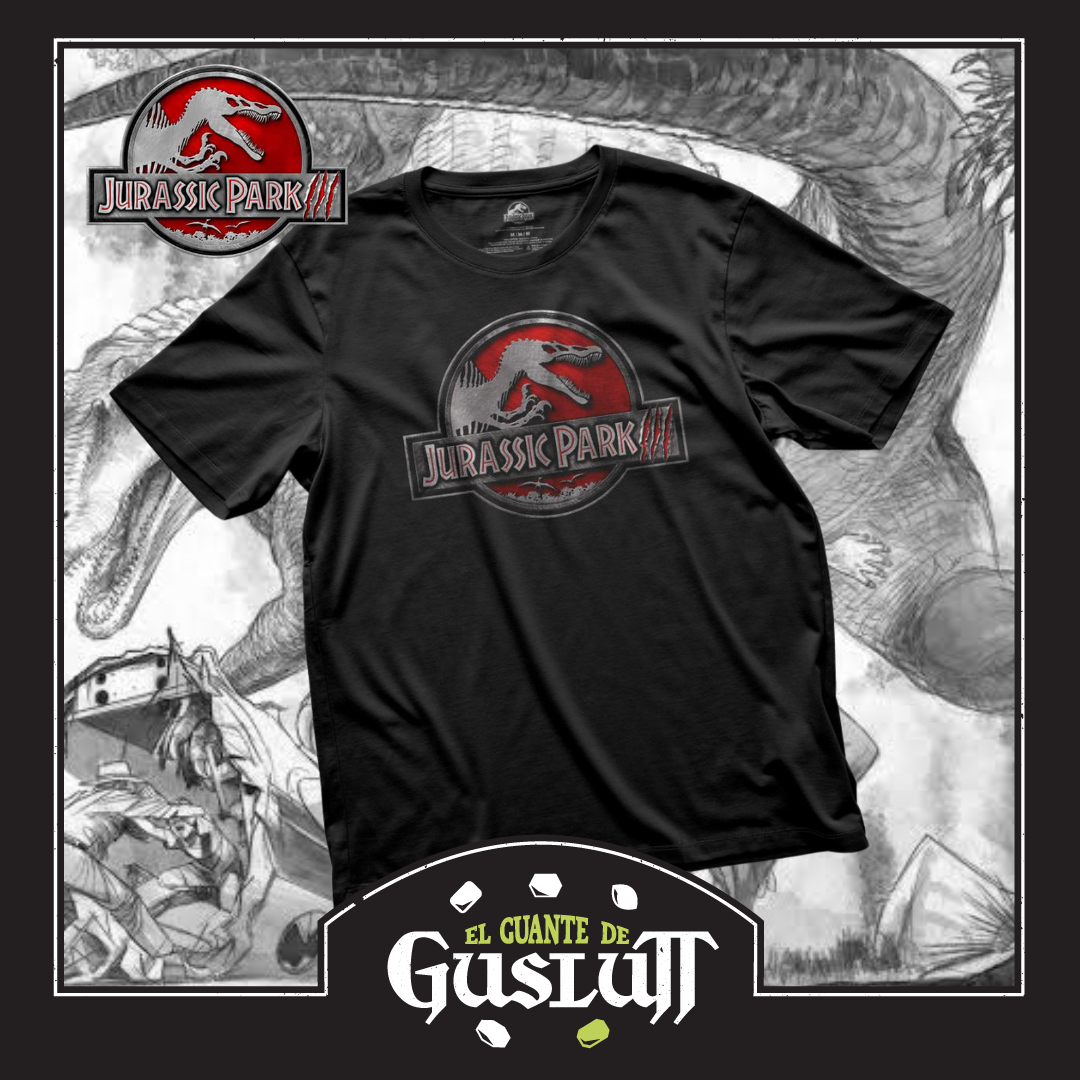 Playera Jurassic Park III “Classic Logo” Negra