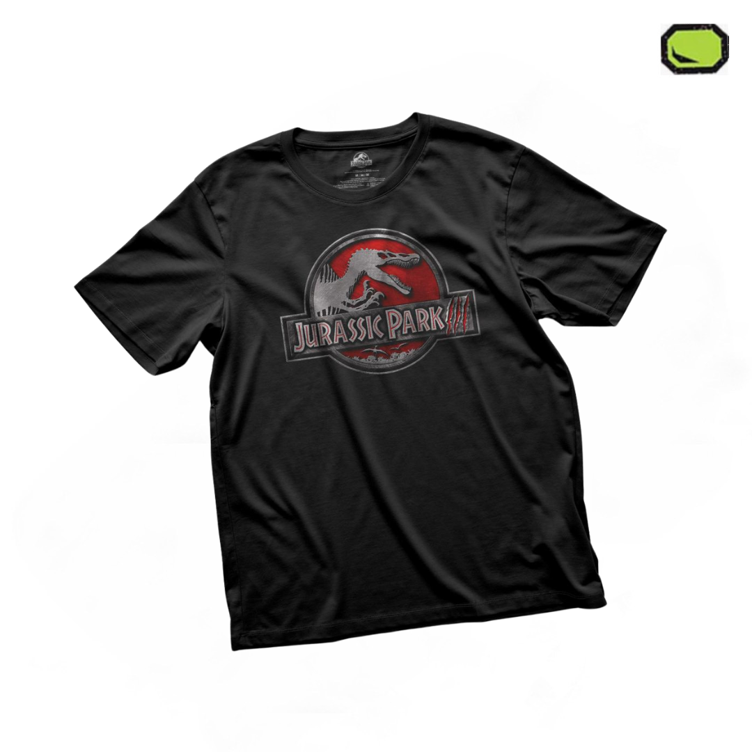 Playera Jurassic Park III “Classic Logo” Negra