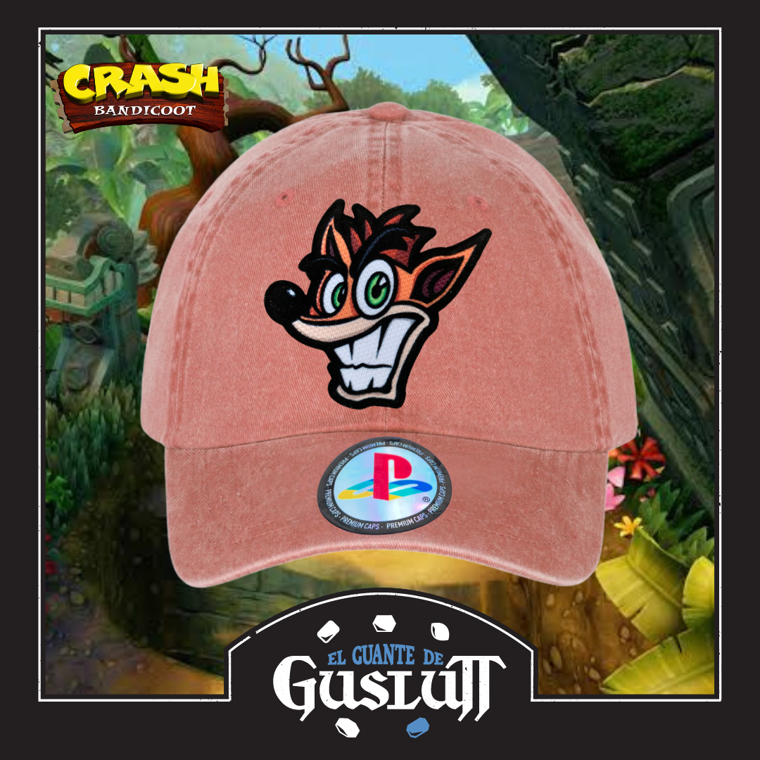 Gorra Crash Bandicoot “Crash’s Face” Naranja Vintage