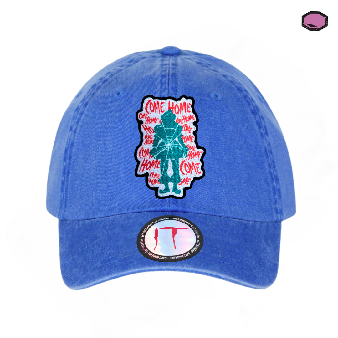 Gorra IT Pennywise Time to float Azul Royal Tipo Deslavada