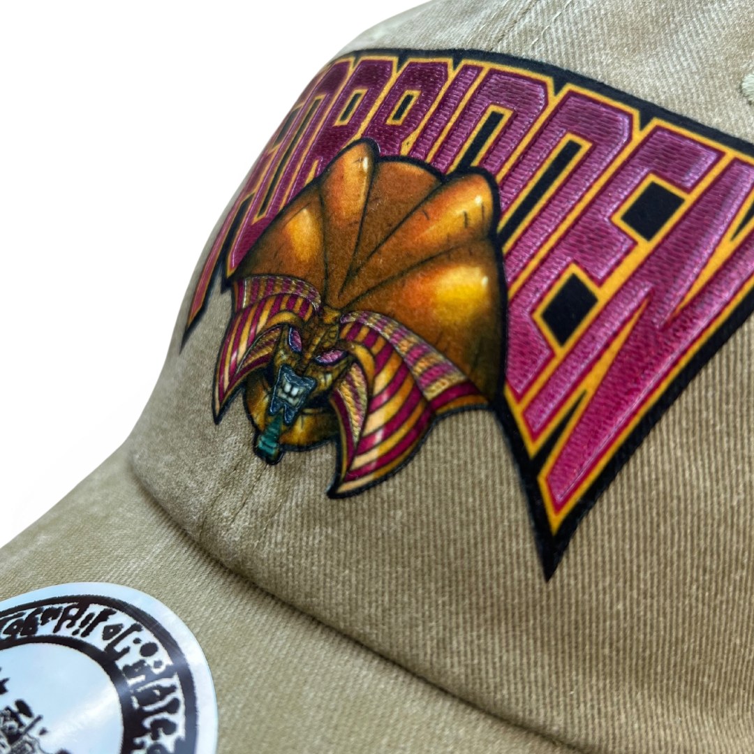 Gorra Yu-Gi-Oh! Exodia el Prohibido Beige Tipo Deslavada