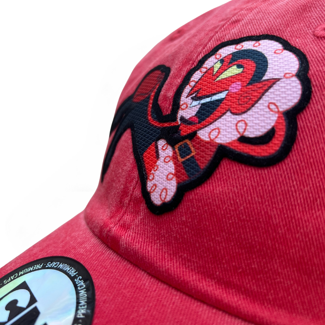 Gorra Cartoon Network Las Chicas Superpoderosas “Él” Roja Tipo Deslavada