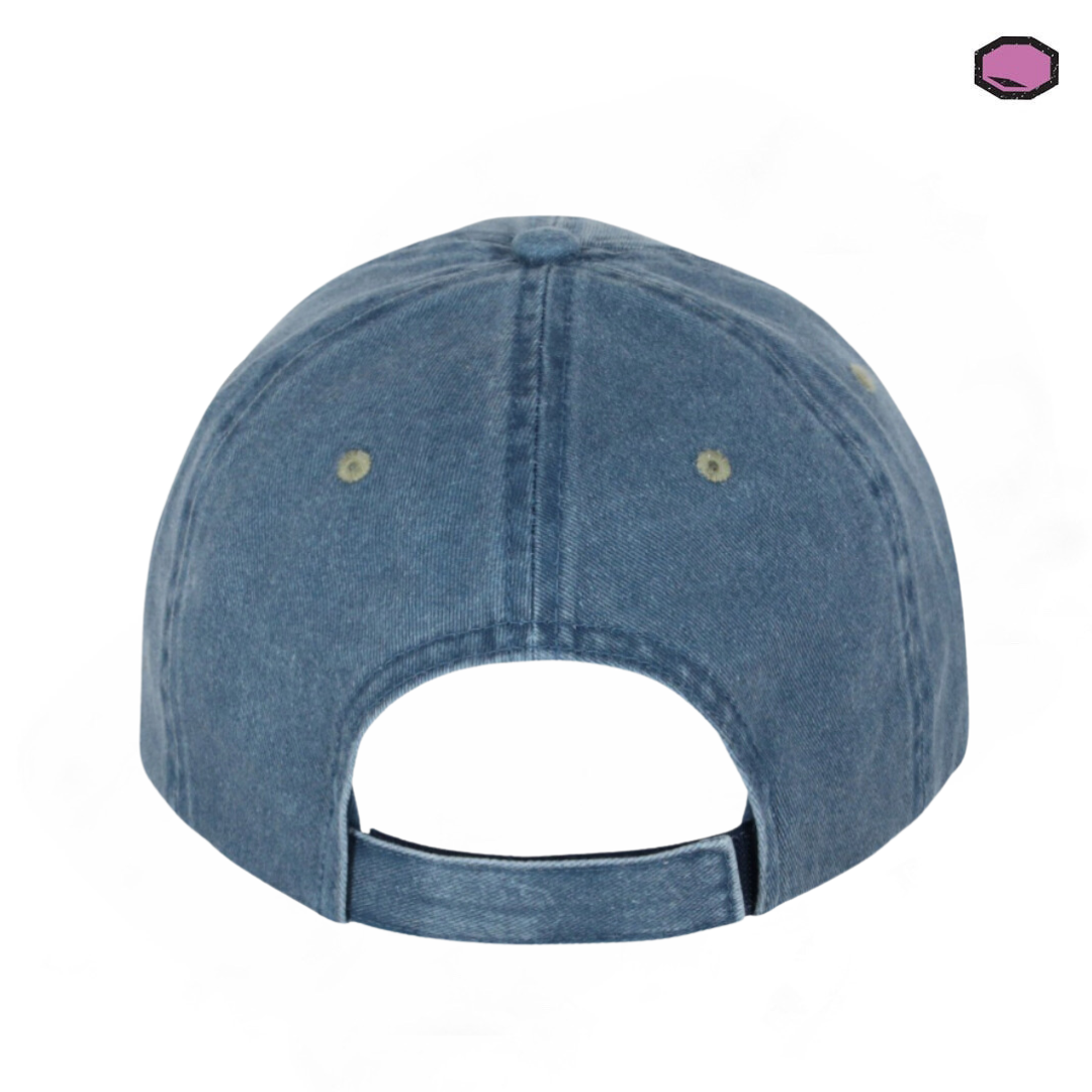 Gorra Chucky Good Guys Logo Azul/Beige Tipo Deslavada