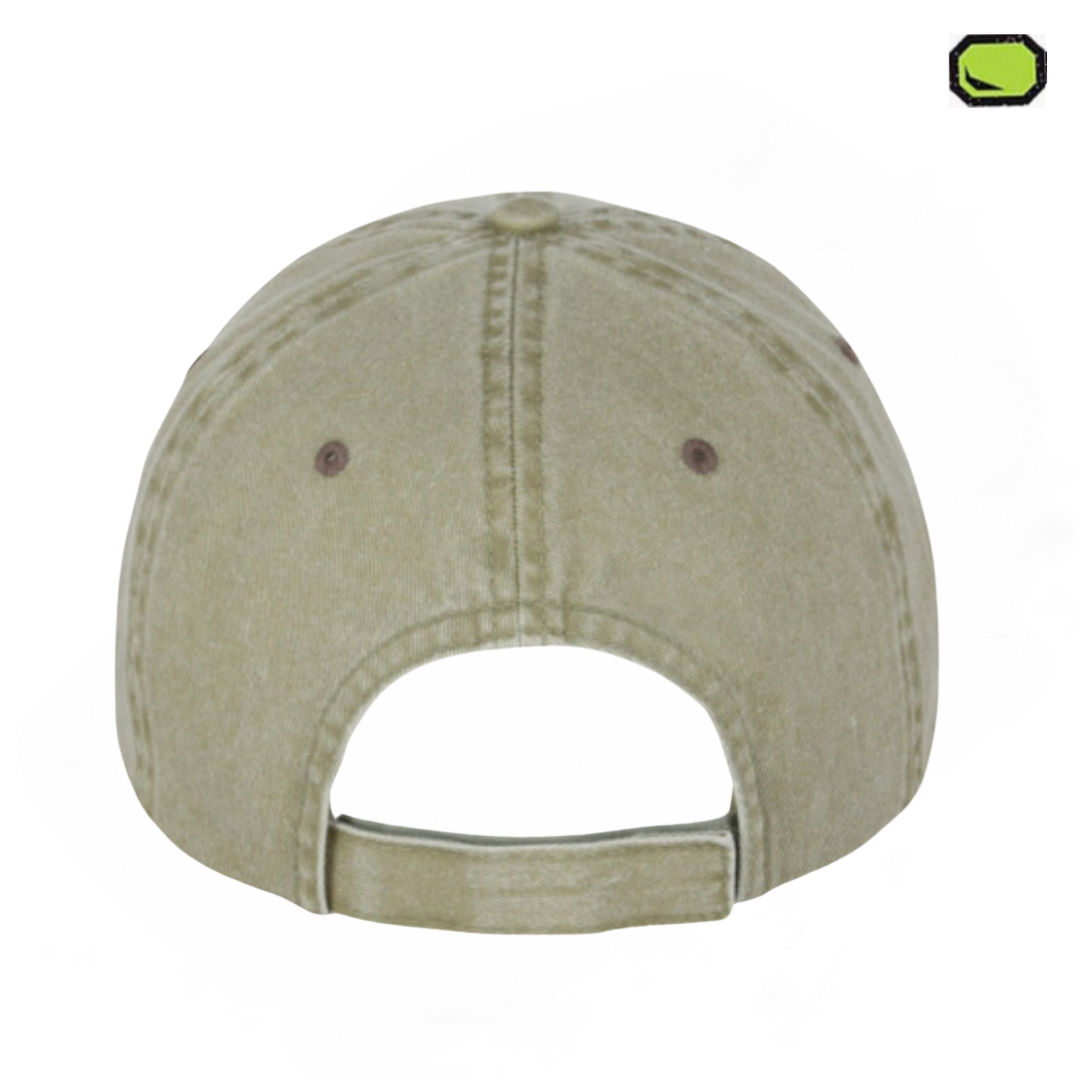 Gorra Jurassic Park Logo Clásico Rojo Beige/Café Tipo Deslavada
