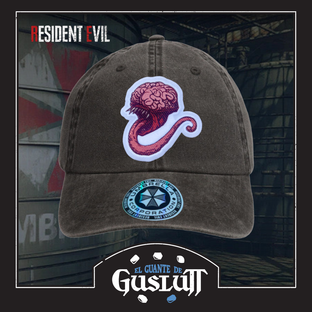 Gorra Resident Evil Licker Gris Tipo Deslavada