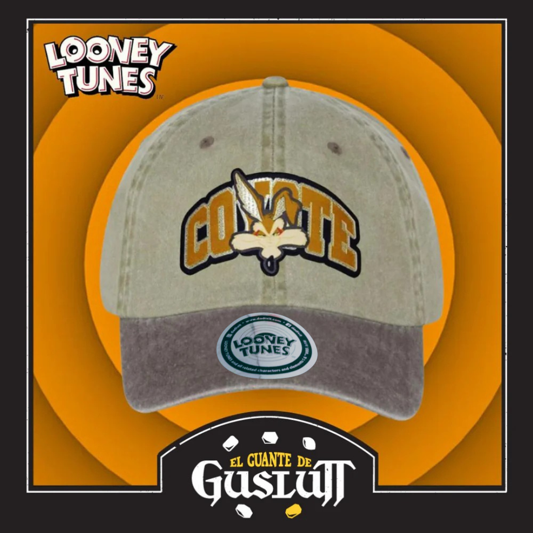Gorra Looney Tunes “Wile E. Coyote” Beige-Café Vintage
