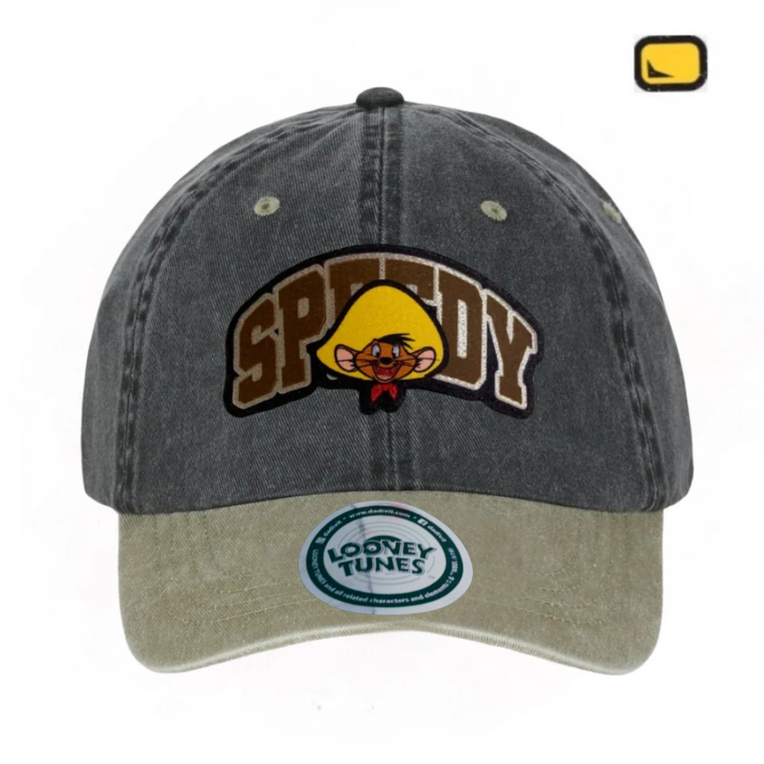 Gorra Looney Tunes “Speedy Gonzales” Gris-Beige Vintage