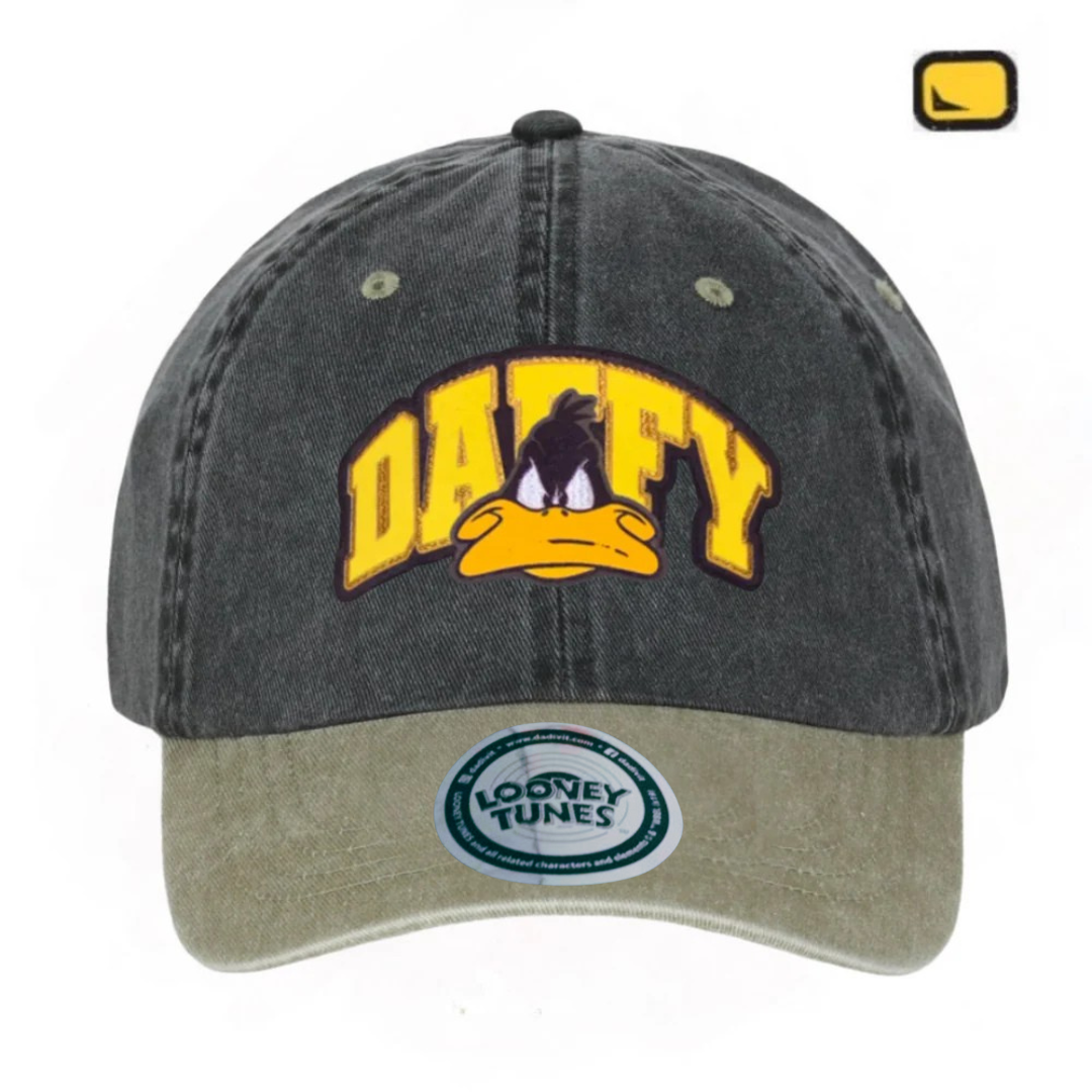 Gorra Looney Tunes “Daffy Duck” Gris-Beige Vintage