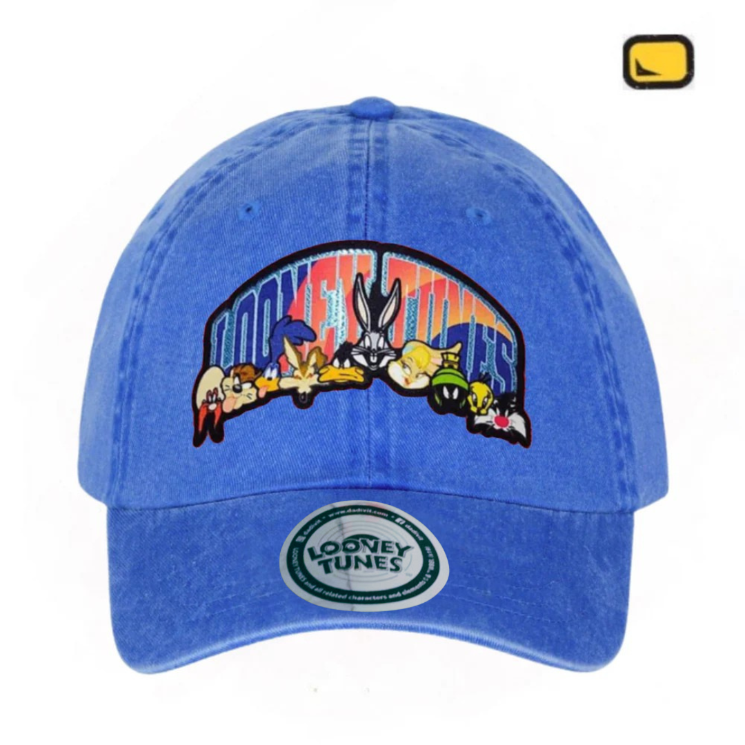 Gorra Looney Tunes That’s all folks Azul Royal Tipo Deslavada