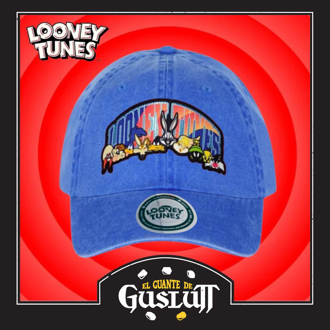 Gorra Looney Tunes That’s all folks Azul Royal Tipo Deslavada
