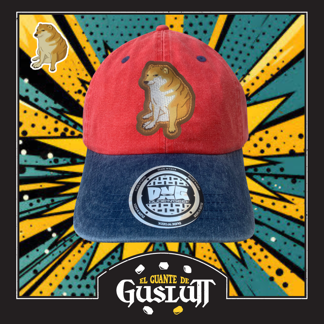 Gorra Cheems Roja-Azul Vintage