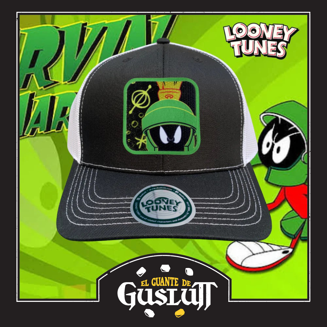 Gorra Looney Tunes “Marvin The Martian” Negra-Blanca Premium Trucker
