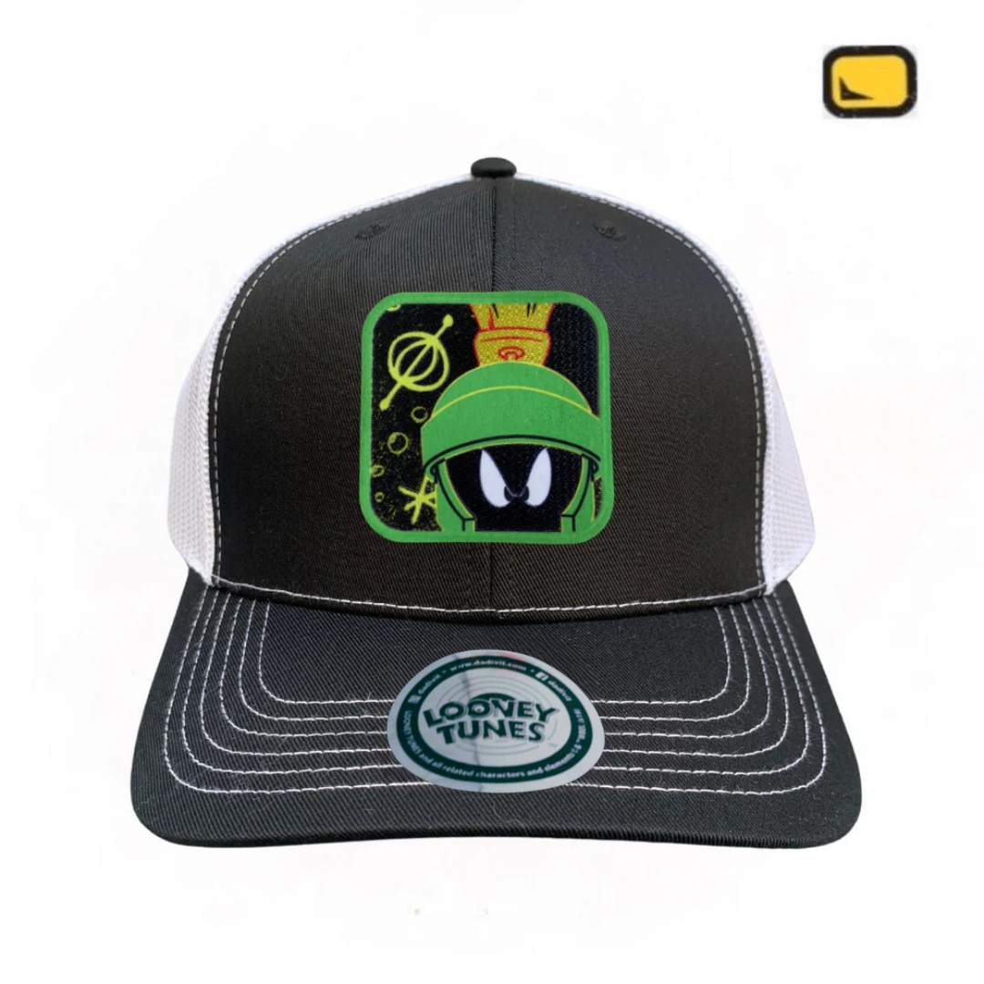 Gorra Looney Tunes “Marvin The Martian” Negra-Blanca Premium Trucker