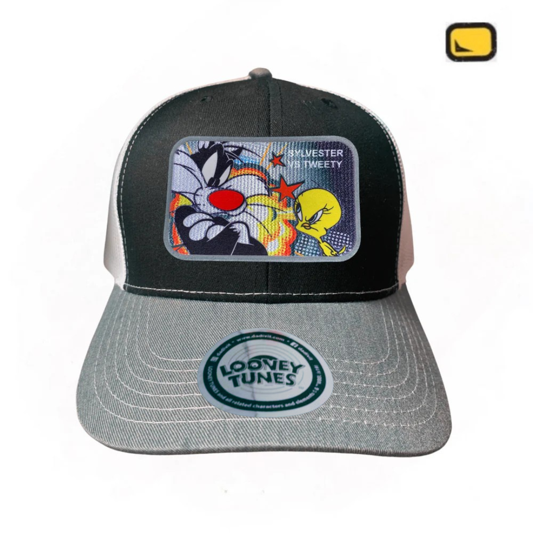Gorra Looney Tunes “Sylvester & Tweety” Tricolor Premium Trucker