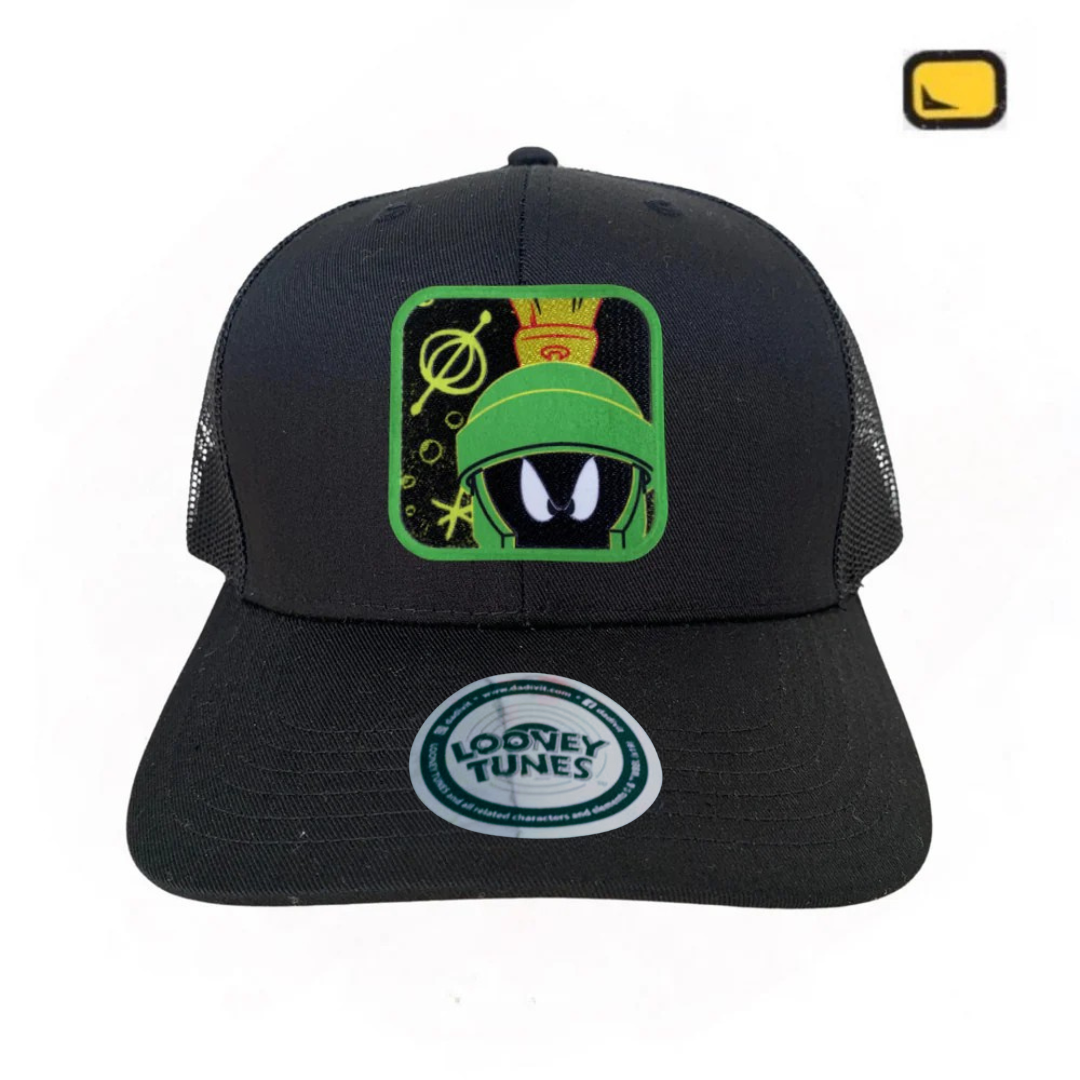 Gorra Looney Tunes “Marvin The Martian” Negra Premium Trucker