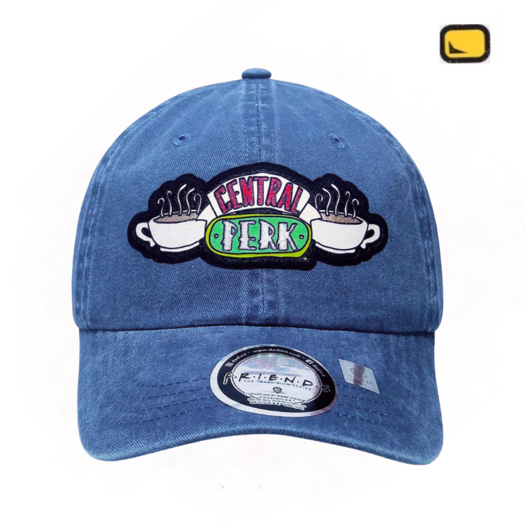 Gorra Friends Central Perk Azul Marino Tipo Deslavada