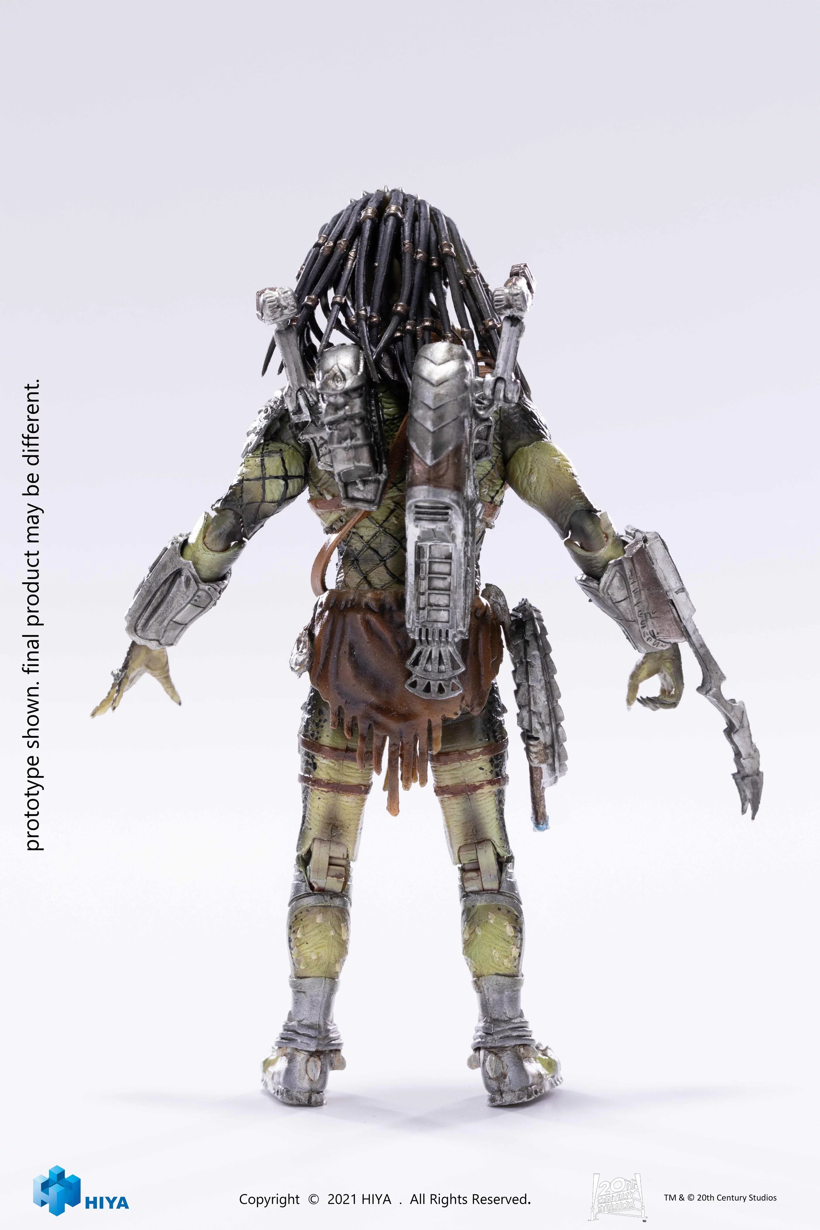 Figura Hiya Toys Aliens vs Predator Requiem Wolf Predator (Battle Damage) PX Previews Exclusive Escala 1/18