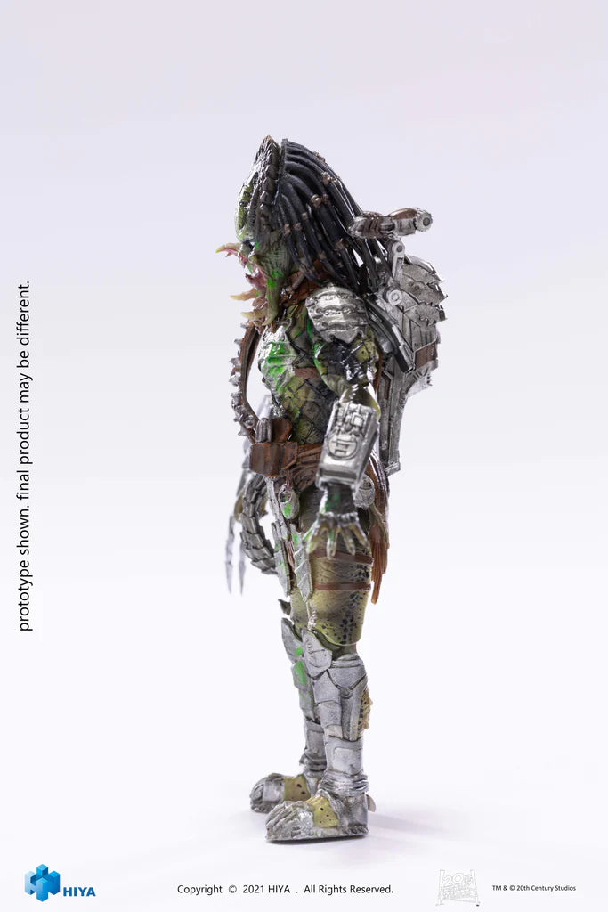 Figura Hiya Toys Aliens vs Predator Requiem Wolf Predator (Battle Damage) PX Previews Exclusive Escala 1/18