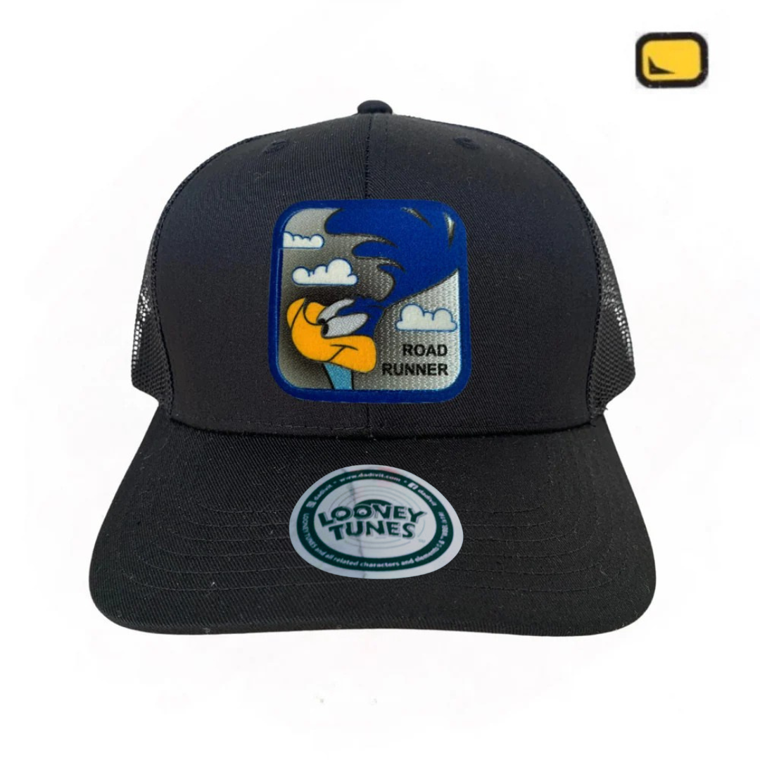 Gorra Looney Tunes “Beep-Beep Road Runner” Negra Premium Trucker