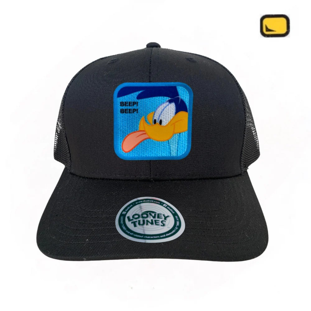 Gorra Looney Tunes “Beep-Beep Road Runner” Negra Premium Trucker