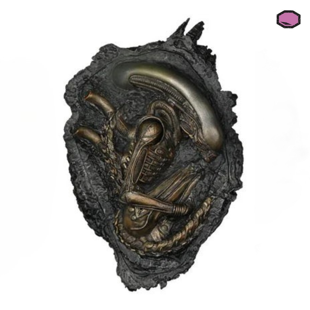 Figura NECA Alien Romulus Asteroid with fossilized Xenomorph XX121