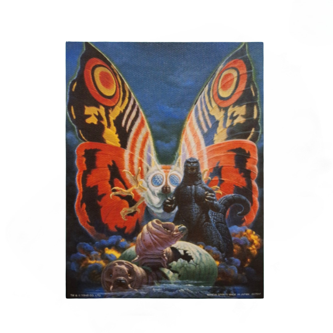 Mini Póster Tipo Lienzo Godzilla vs Mothra (1992) Ichiban Kuji G Prize — Edición Japonesa