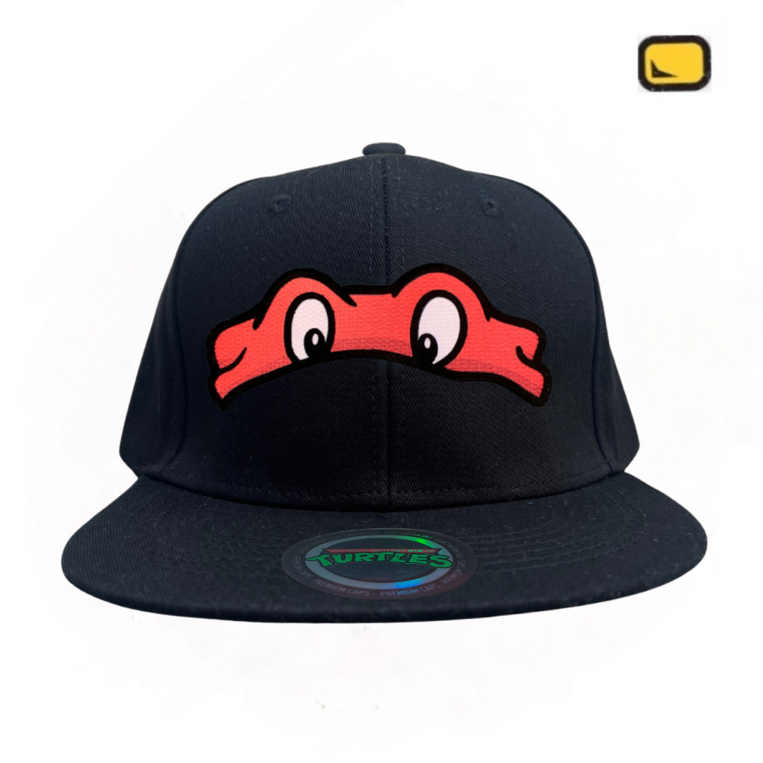 Gorra Tortugas Ninja Raphael Snapback Negra