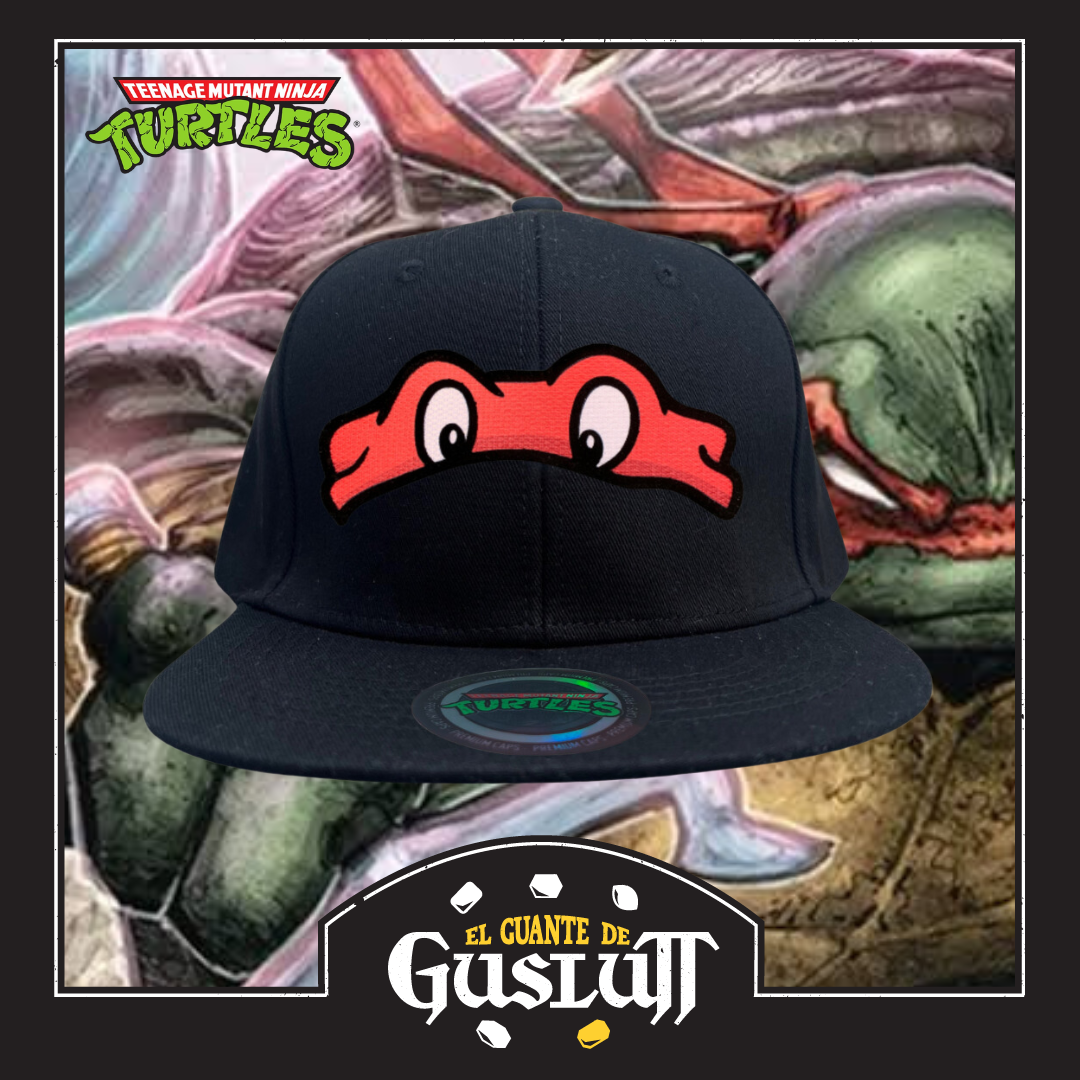 Gorra Tortugas Ninja Raphael Snapback Negra