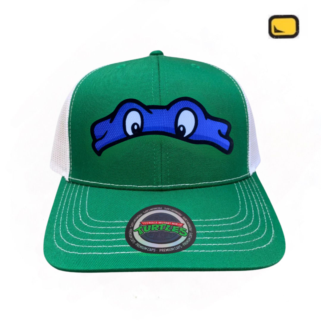 Gorra Tortugas Ninja Donatello Verde/Blanca Tipo Trucker Premium