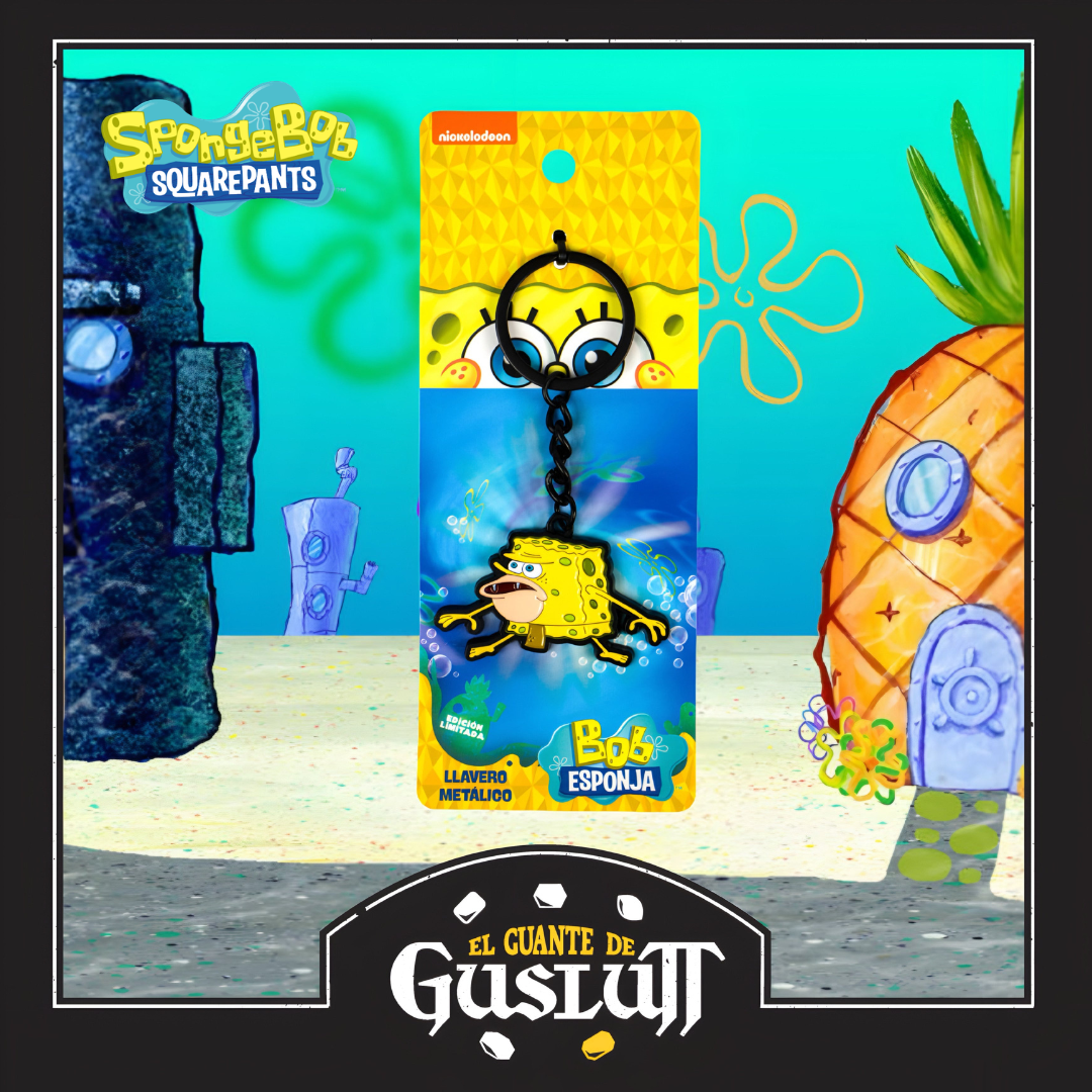Llavero Nickelodeon Bob Esponja Metálico Edición Limitada