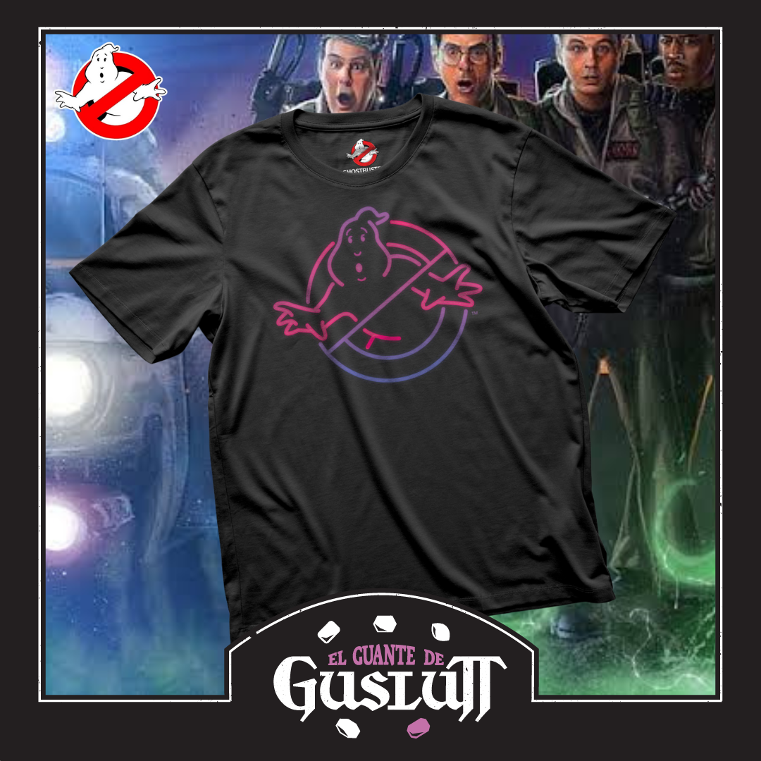 Playera Los Cazafantasmas Logo Stroke Negra
