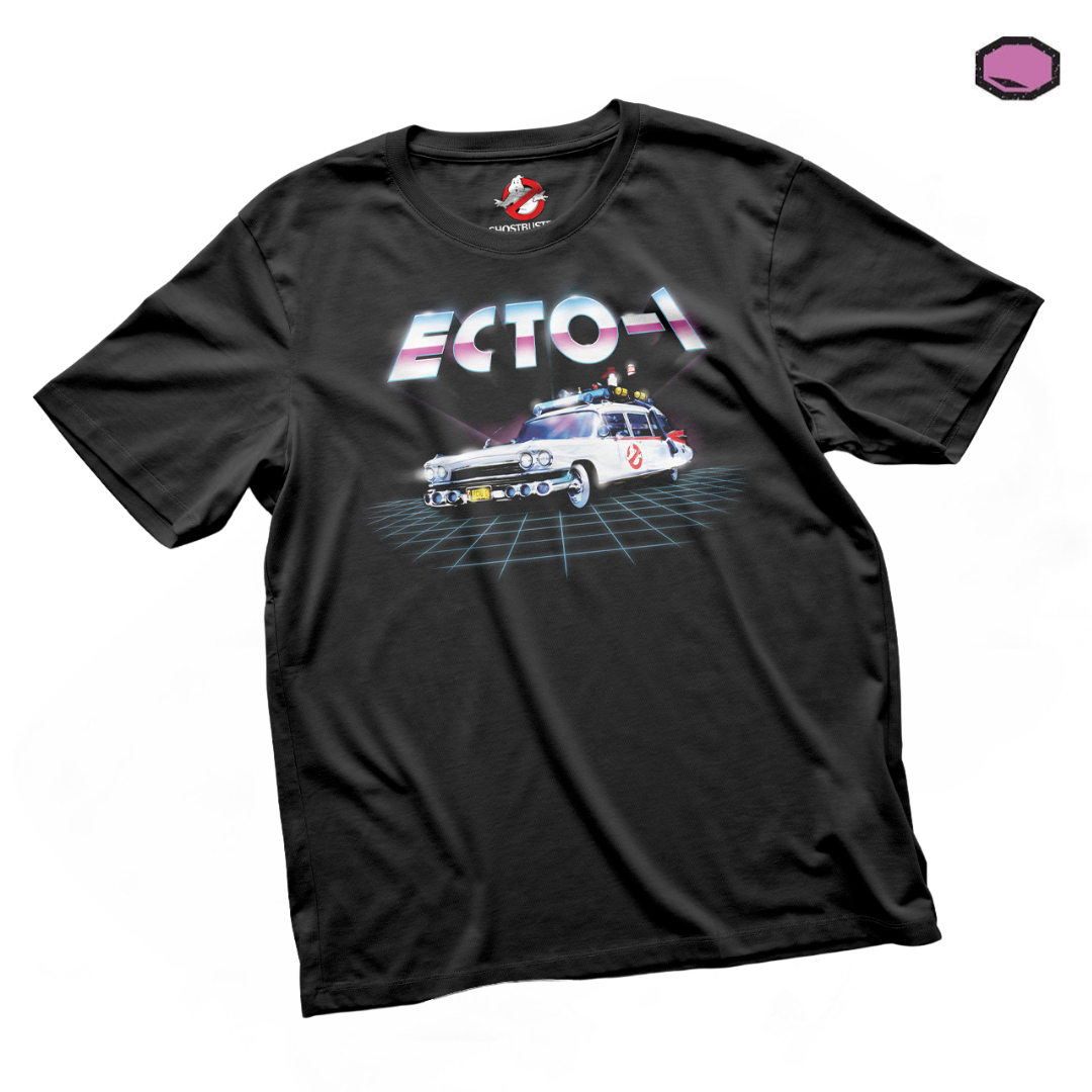 Playera Los Cazafantasmas Ecto-1 Negra