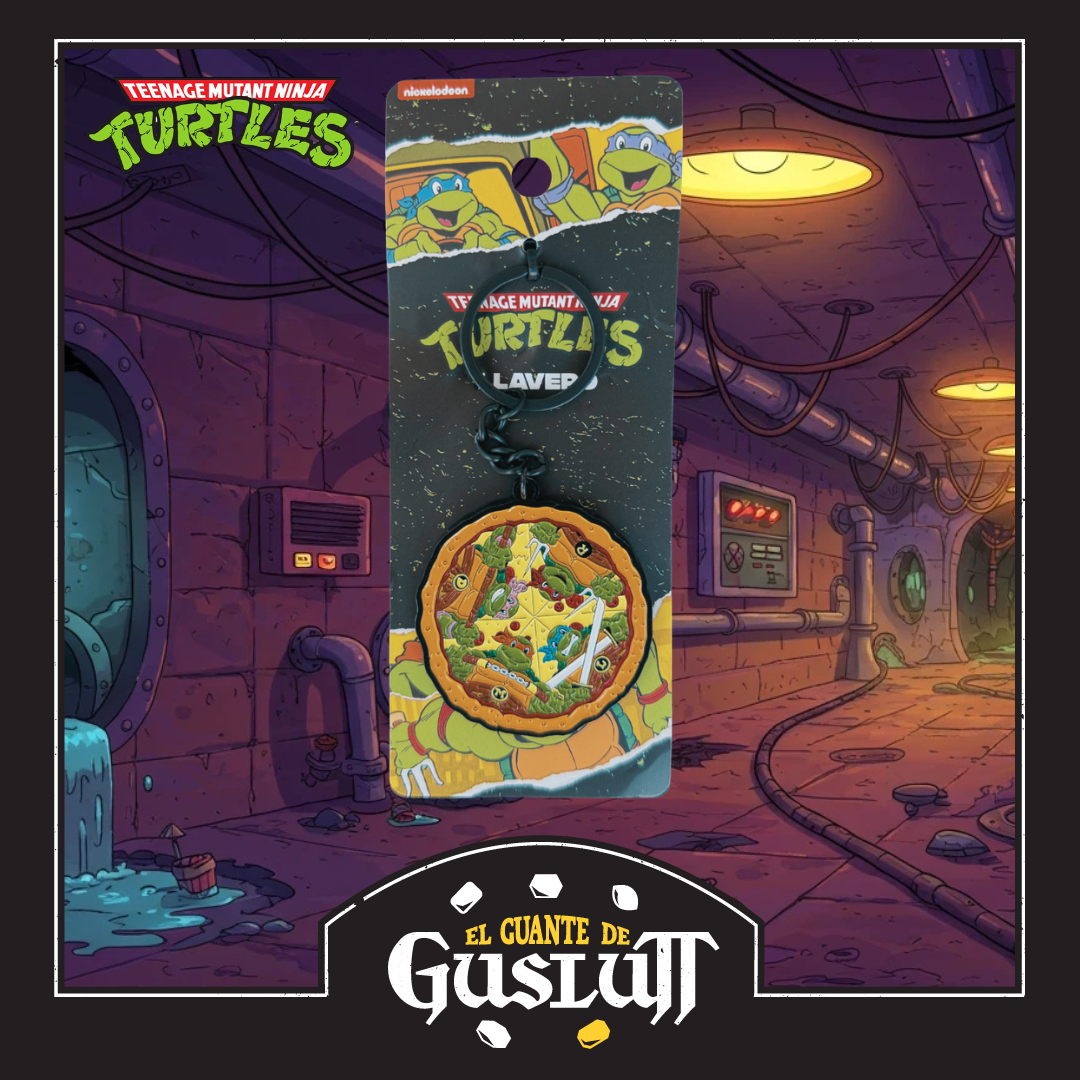 Llavero Nickelodeon Tortugas Ninja Pizza Metálico Edición Limitada