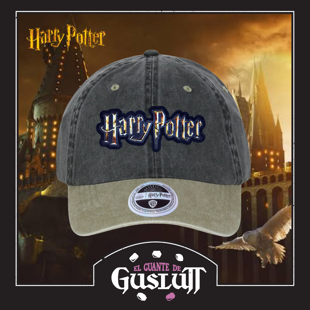 Gorra Harry Potter HP Logo Gris/Beige Vintage