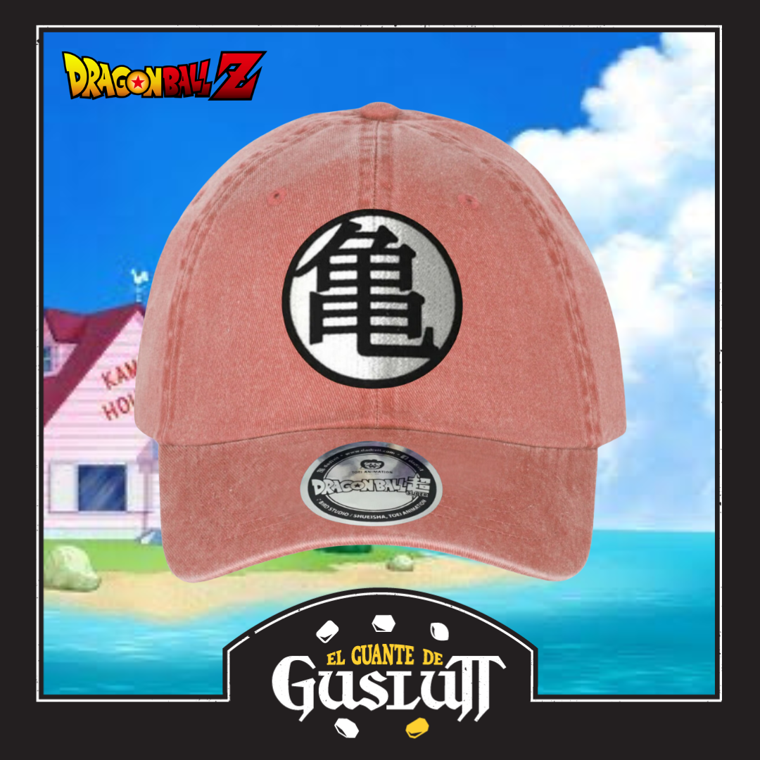 Gorra Dragon Ball Z Kame Kanji Naranja Tipo Deslavada