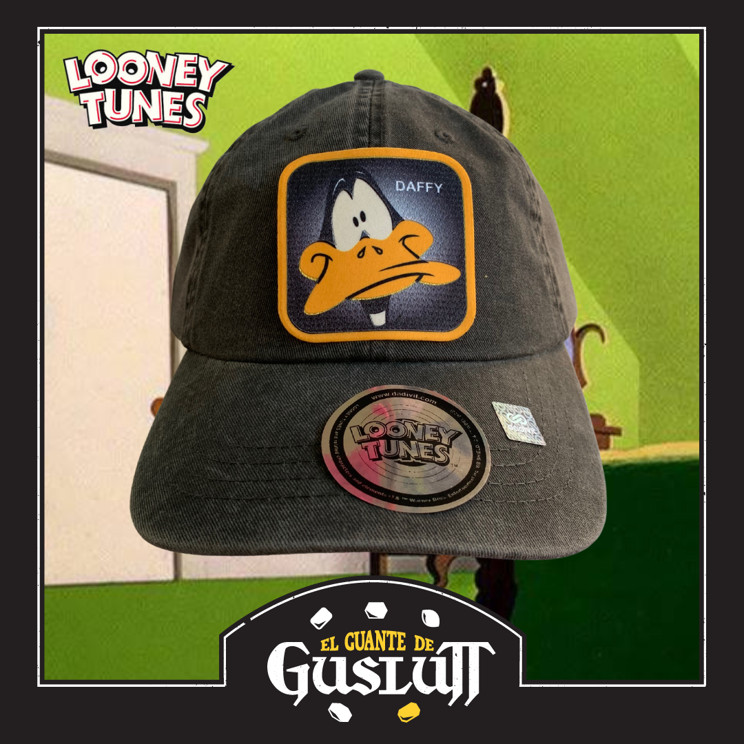 Gorra Looney Tunes Daffy Duck Gris Vintage