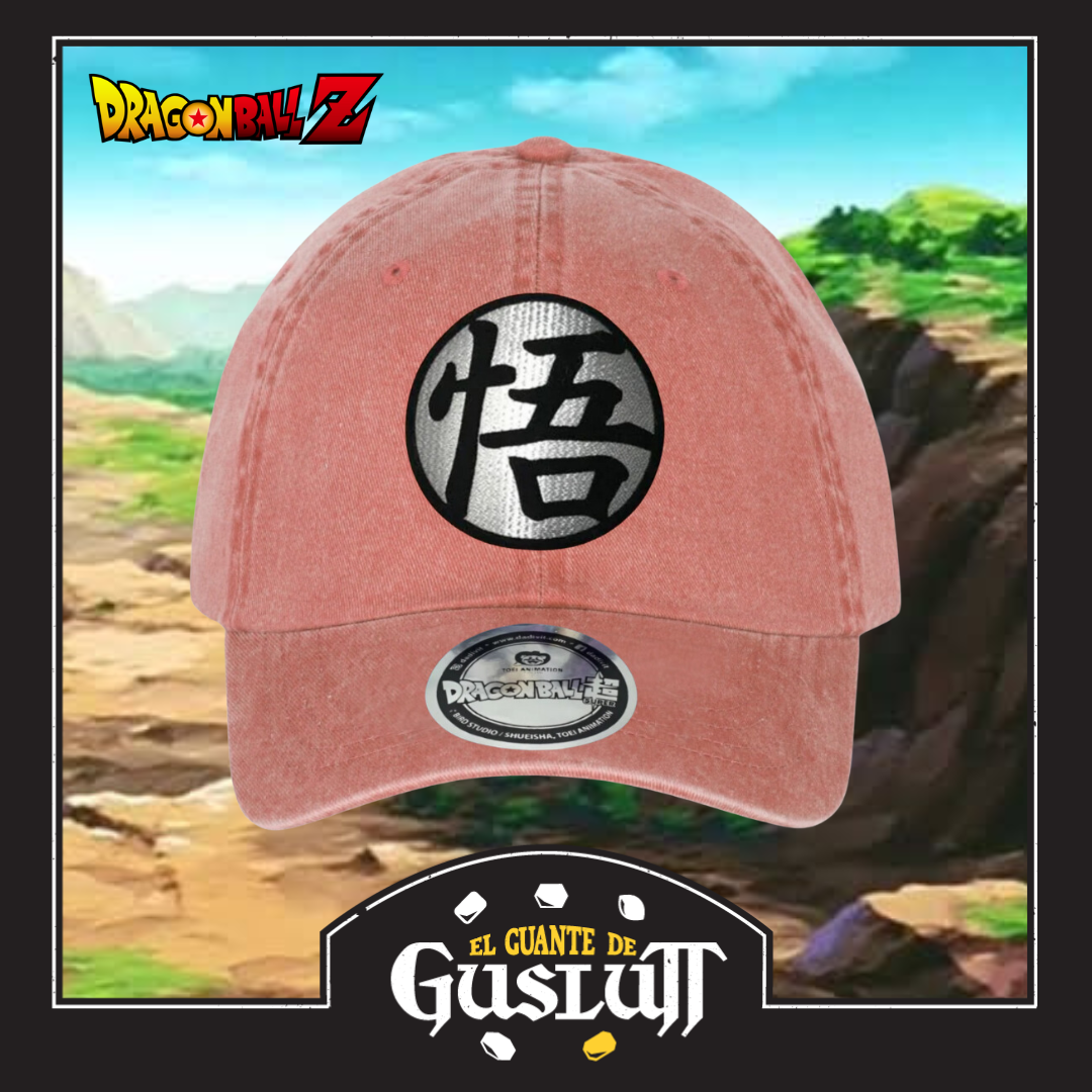 Gorra Dragon Ball Z Kanji Goku Naranja Tipo Deslavada