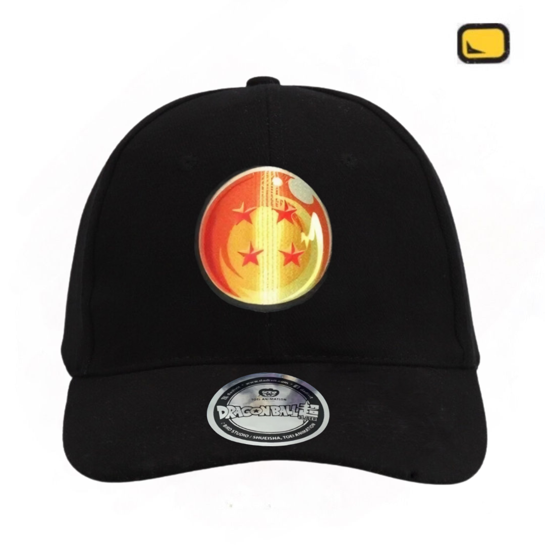 Gorra Dragon Ball Z Esfera 4 Estrellas Negra
