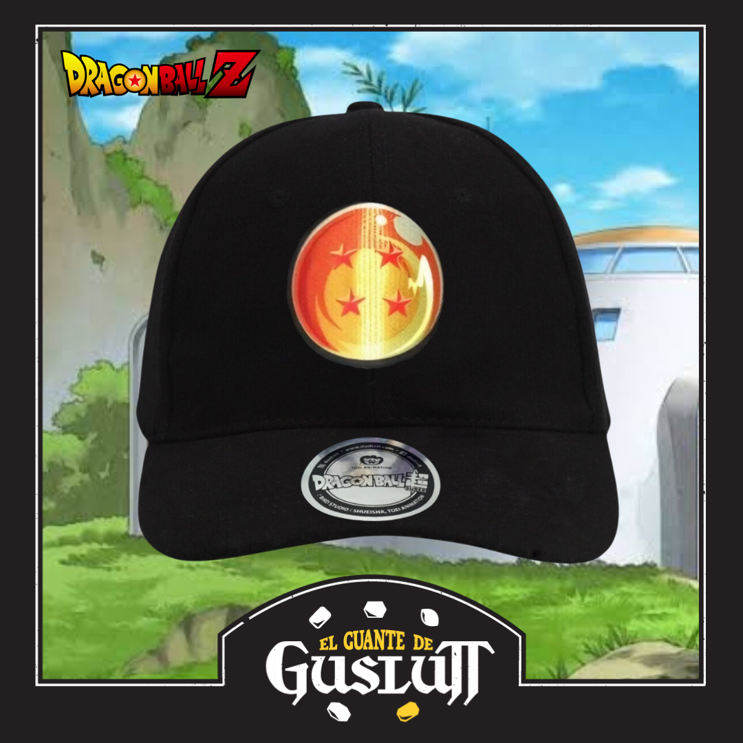 Gorra Dragon Ball Z Esfera 4 Estrellas Negra