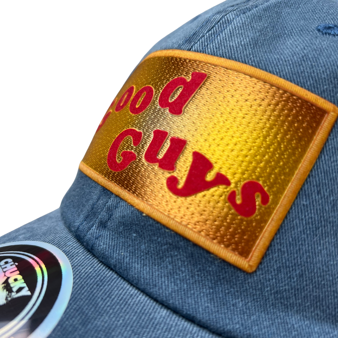 Gorra Chucky Good Guys Logo Azul Tipo Deslavada