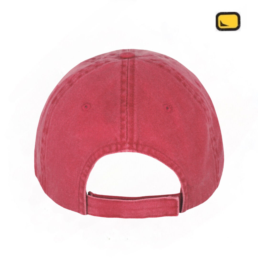Gorra Los Caballeros del Zodiaco Seiya Roja Tipo Deslavada