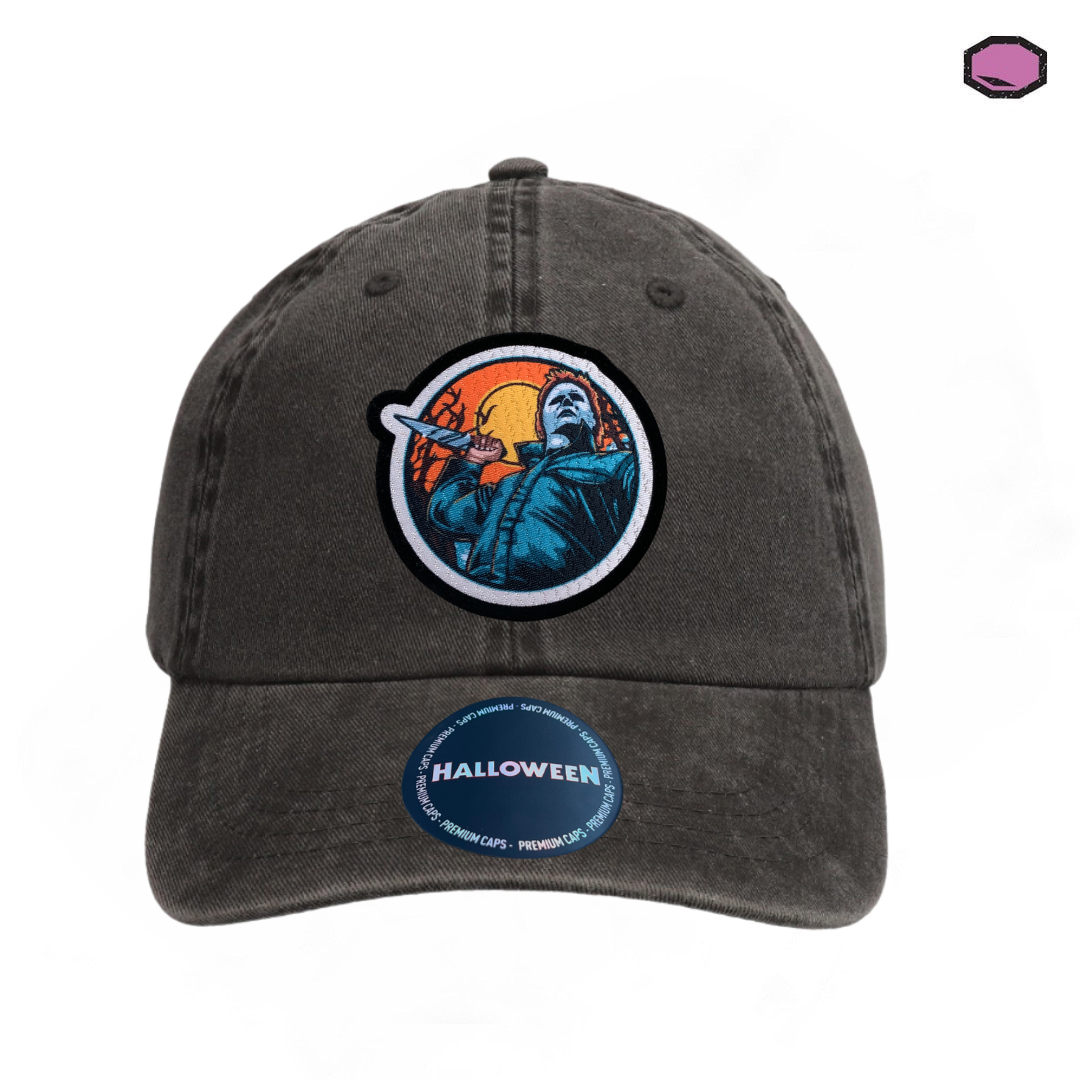 Gorra Halloween Michael Myers Gris Tipo Deslavada