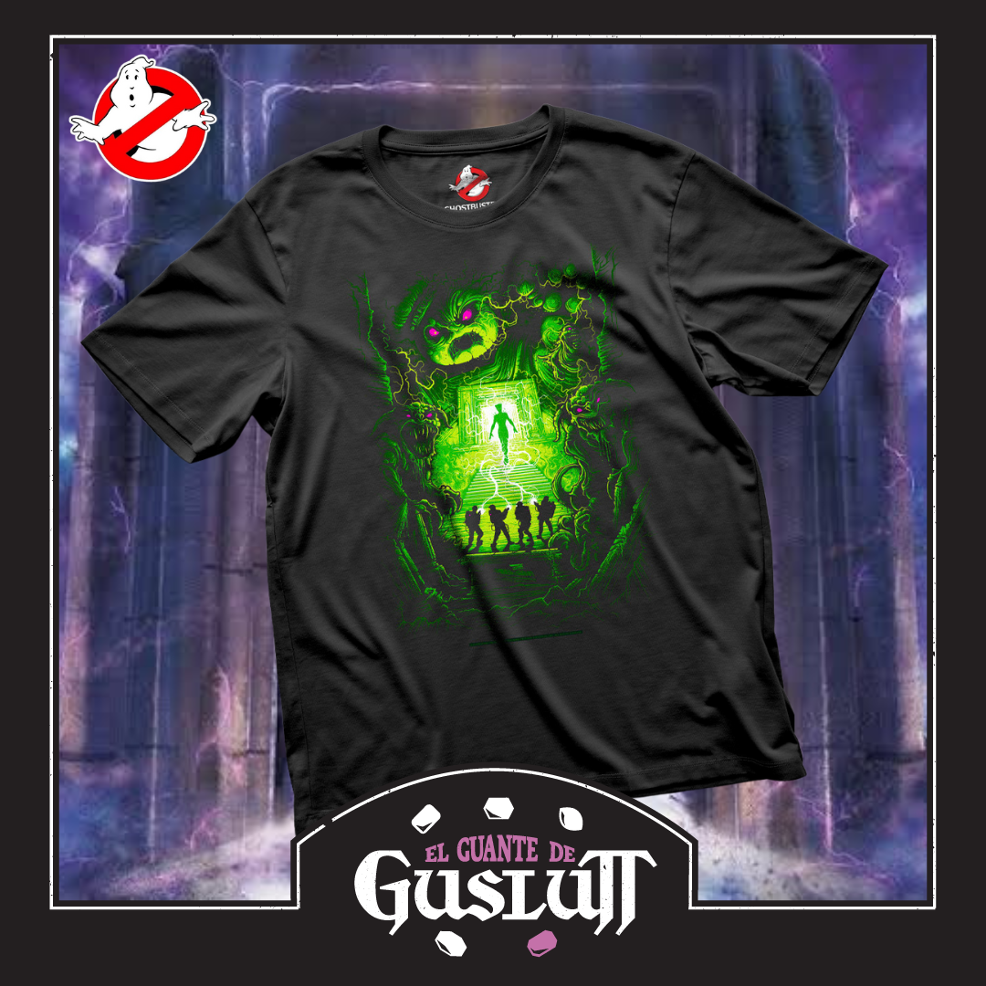 Playera Los Cazafantasmas vs Gozer Negra