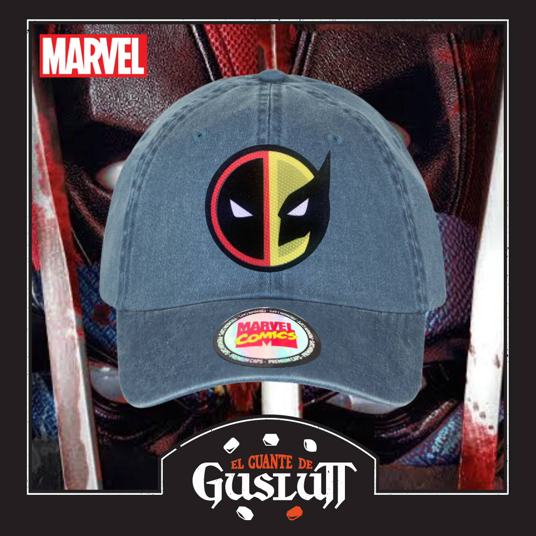 Gorra Marvel “Deadpool & Wolverine” Azul Vintage