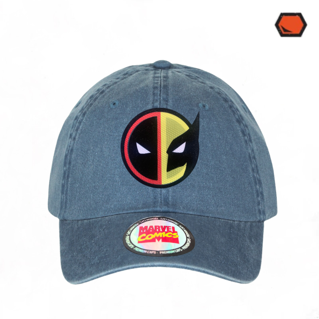 Gorra Marvel “Deadpool & Wolverine” Azul Vintage