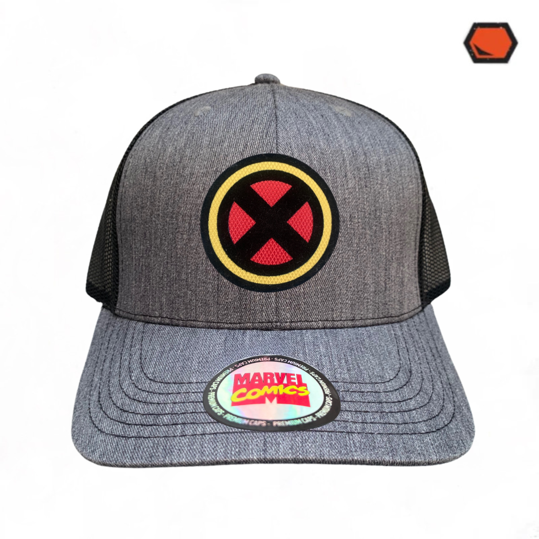 Gorra Marvel “X-Men Logo” Gris-Negra Premium Trucker