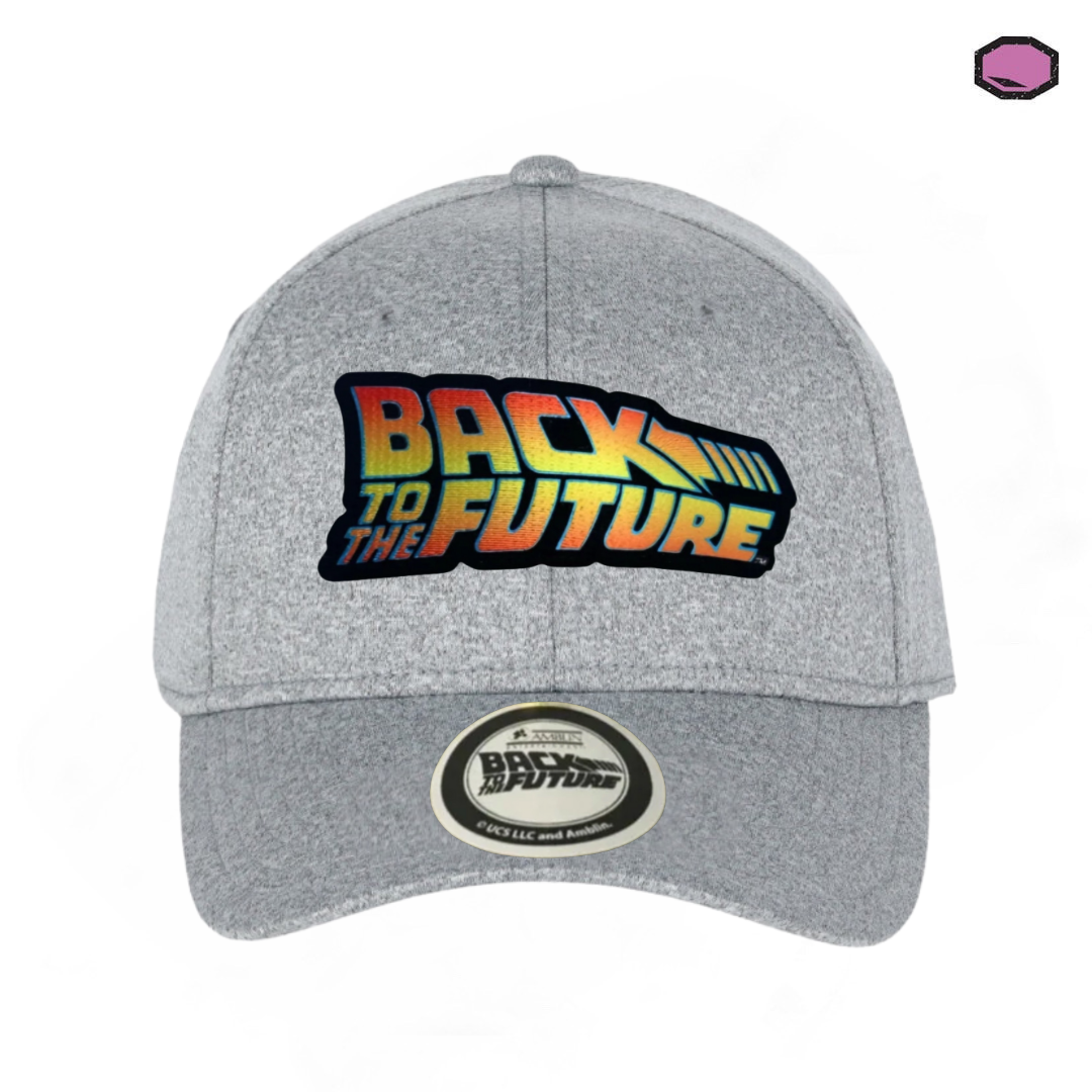 Gorra Back to the Future Logo Clásico Gris Jaspe