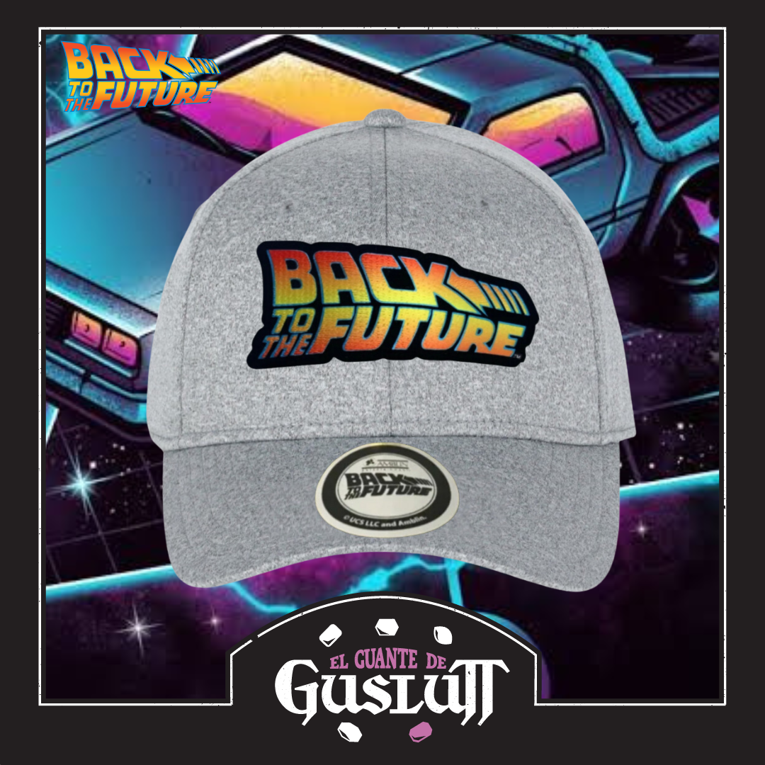Gorra Back to the Future Logo Clásico Gris Jaspe