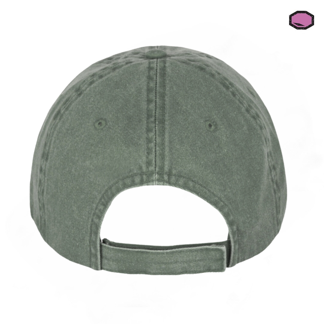 Gorra Universal Monsters The Invisible Man Logo Clásico Verde Tipo Deslavada